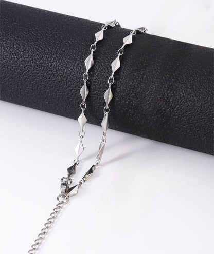 THE MEN THING Chain VANE - 4mm Chain Pure Stainless Steel 21inch for Men & Boys