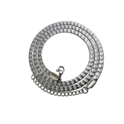 THE MEN THING Chain VELAR TWIST - 4mm Chain Pure Stainless Steel 21inch for Men & Boys