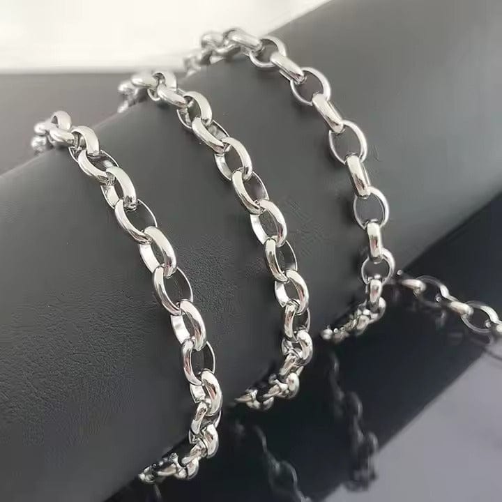 THE MEN THING Chain VELMORO - 9mm Chain Pure Stainless Steel 23inch for Men & Boys