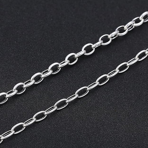 THE MEN THING Chain VELMORO - 9mm Chain Pure Stainless Steel 23inch for Men & Boys