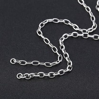 THE MEN THING Chain VELMORO - 9mm Chain Pure Stainless Steel 23inch for Men & Boys