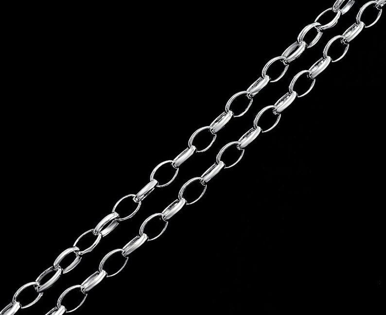 THE MEN THING Chain VELMORO - 9mm Chain Pure Stainless Steel 23inch for Men & Boys