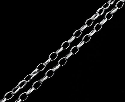 THE MEN THING Chain VELMORO - 9mm Chain Pure Stainless Steel 23inch for Men & Boys