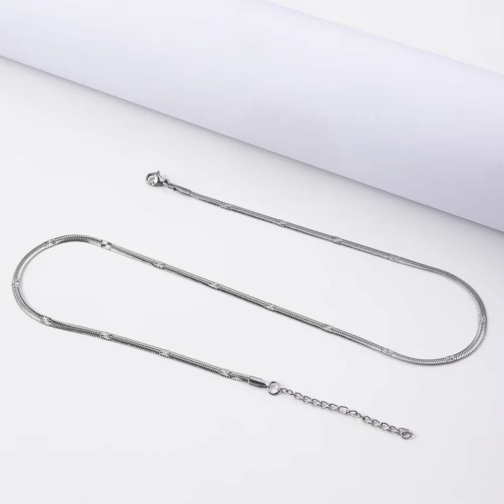 THE MEN THING Chain ZERITH - 3mm Chain Pure Stainless Steel 19inch for Men & Boys