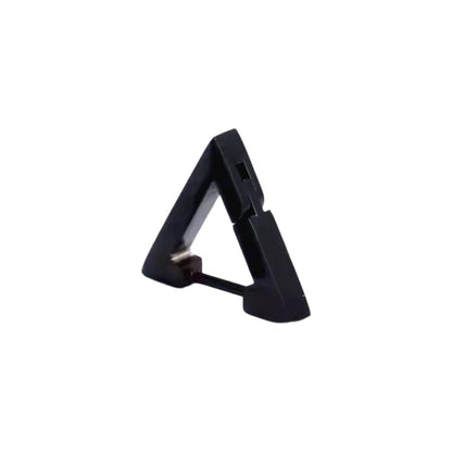 THE MEN THING Earring BLACK ATLAS - Pure Titanium Steel Hoop Earrings for Men & Boys (2pcs)
