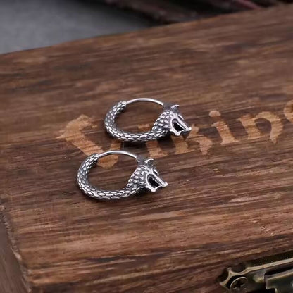 THE MEN THING Earring DIREWOLF - 5mm Titanium Steel Hoop Earrings for Men & Boys (2pcs)