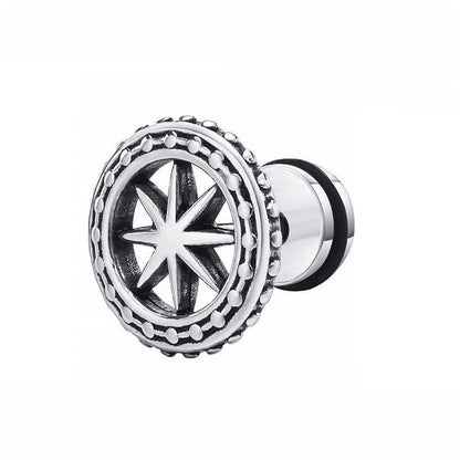 THE MEN THING Earring GALAXOR - 6mm Pure Titanium Steel Hoop Earrings for Men & Boys (2pcs)
