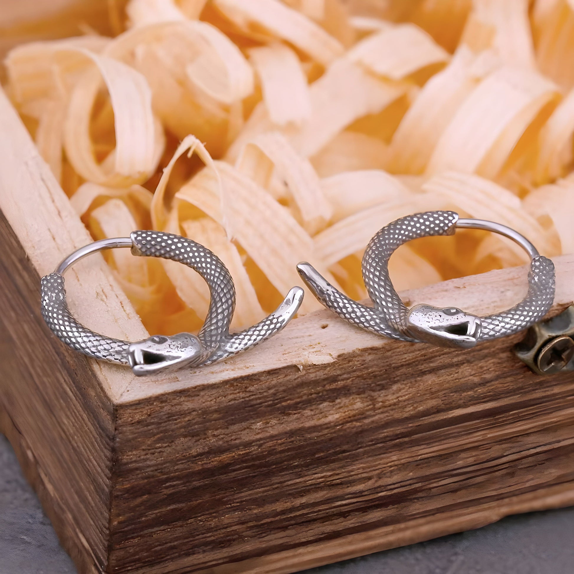 THE MEN THING Earring SLYTHER LOOP - 12mm Pure Titanium Steel Hoop Earrings for Men & Boys (2pcs)