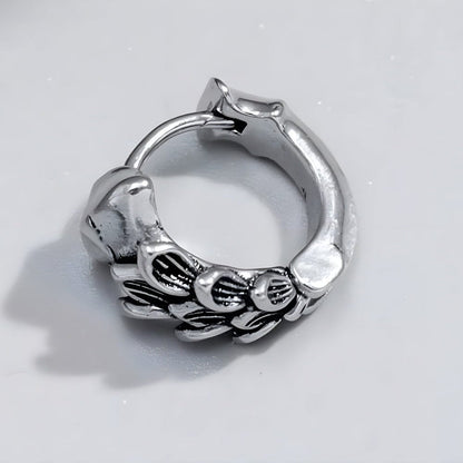 THE MEN THING Earring WRAITHLEAF - 10mm Titanium Steel Hoop Earrings for Men & Boys (2pcs)