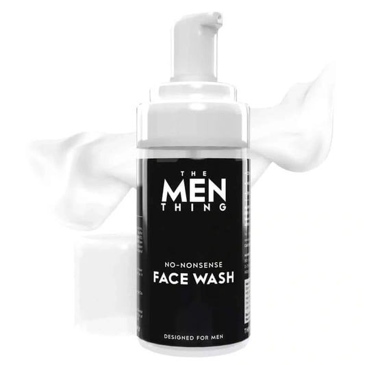 THE MEN THING Face Wash NO-NONSENSE - Foaming Face Wash For Men | Combating Acne and Pimples | Reduces Pigmentation | All Skin Type | Deep Cleanse for Exfoliation | Paraben & Sulphates Free 100 ML