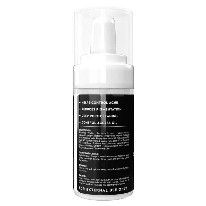 THE MEN THING Face Wash NO-NONSENSE - Foaming Face Wash For Men | Combating Acne and Pimples | Reduces Pigmentation | All Skin Type | Deep Cleanse for Exfoliation | Paraben & Sulphates Free 100 ML