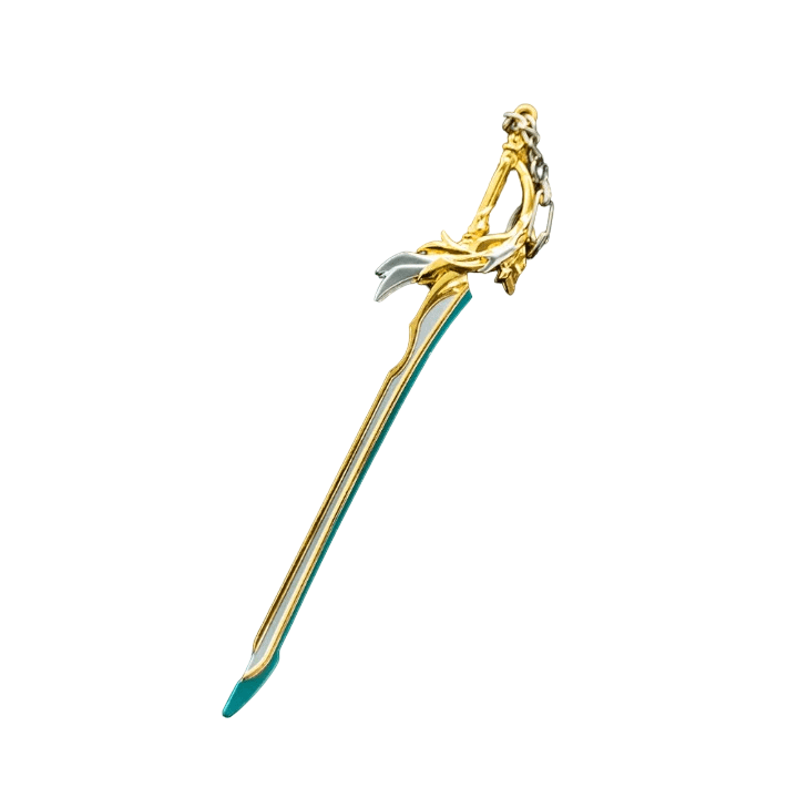 THE MEN THING KeyChains AETHERBLADE - Genshin Impact Anime Keychain | Game Xiao Cosplay Alloy Weapon Keychain for Men & Boy
