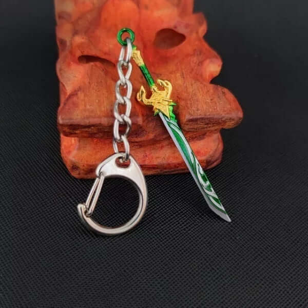 THE MEN THING KeyChains GLADIUS - Genshin Impact Anime Keychain | Game Xiao Cosplay Alloy Weapon Keychain for Men & Boy