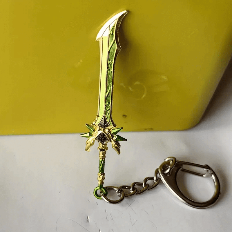 THE MEN THING KeyChains GLADIUS - Genshin Impact Anime Keychain | Game Xiao Cosplay Alloy Weapon Keychain for Men & Boy
