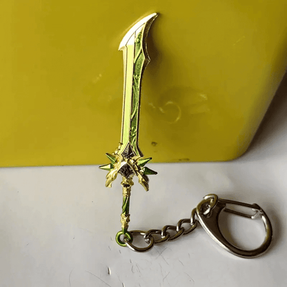 THE MEN THING KeyChains GLADIUS - Genshin Impact Anime Keychain | Game Xiao Cosplay Alloy Weapon Keychain for Men & Boy