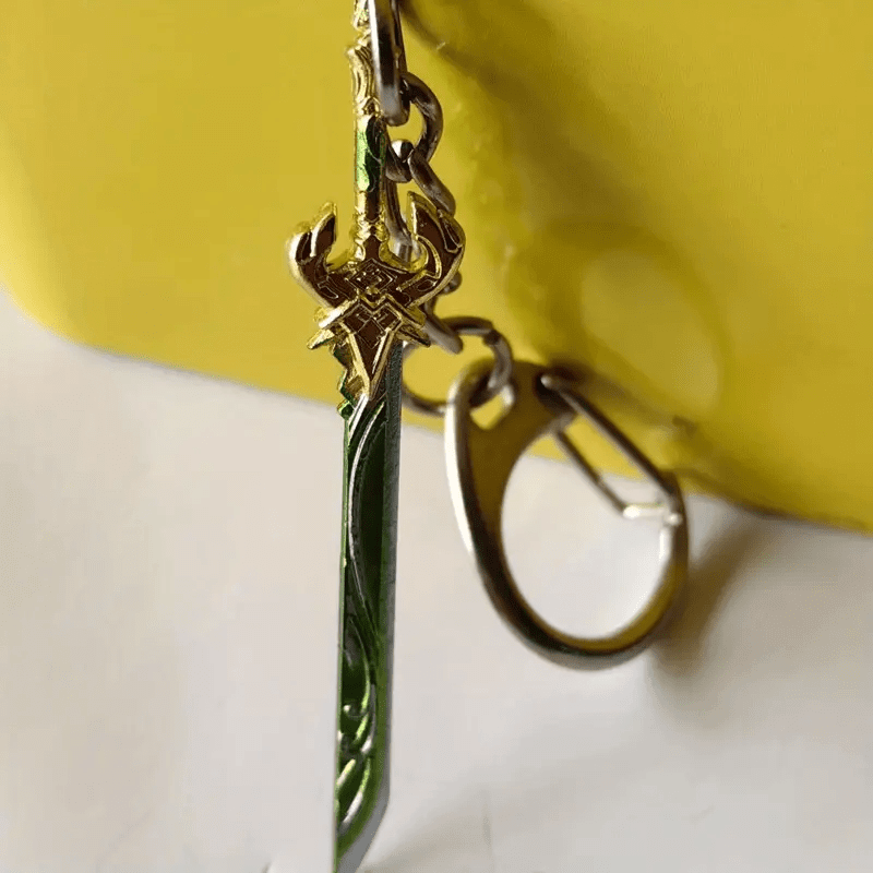 THE MEN THING KeyChains GLADIUS - Genshin Impact Anime Keychain | Game Xiao Cosplay Alloy Weapon Keychain for Men & Boy