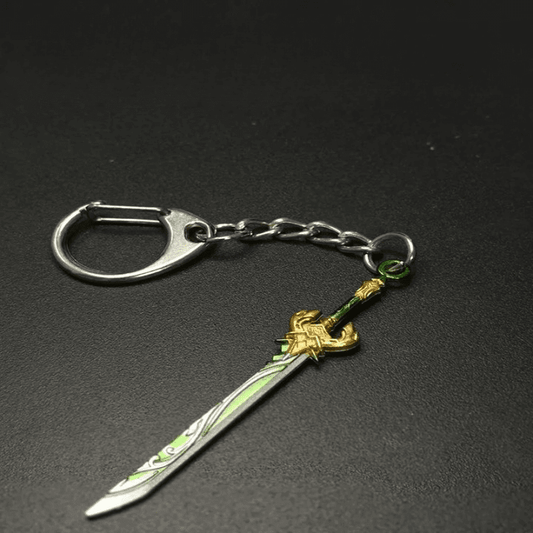 THE MEN THING KeyChains GLADIUS - Genshin Impact Anime Keychain | Game Xiao Cosplay Alloy Weapon Keychain for Men & Boy