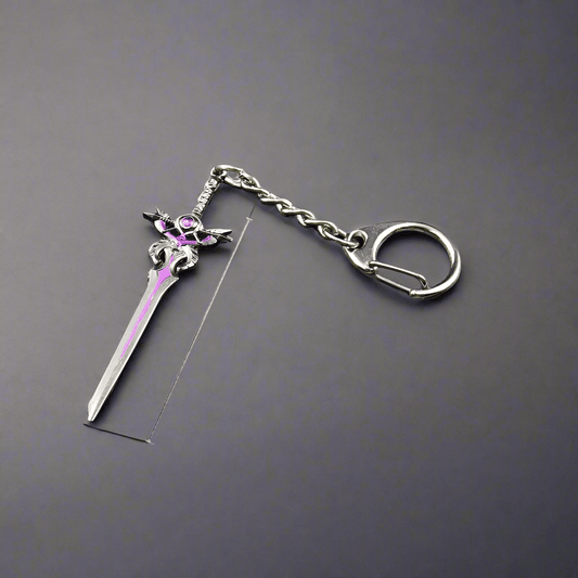 THE MEN THING KeyChains NIGHTSHADE - Genshin Impact Anime Keychain | Game Xiao Cosplay Alloy Weapon Keychain for Men & Boy