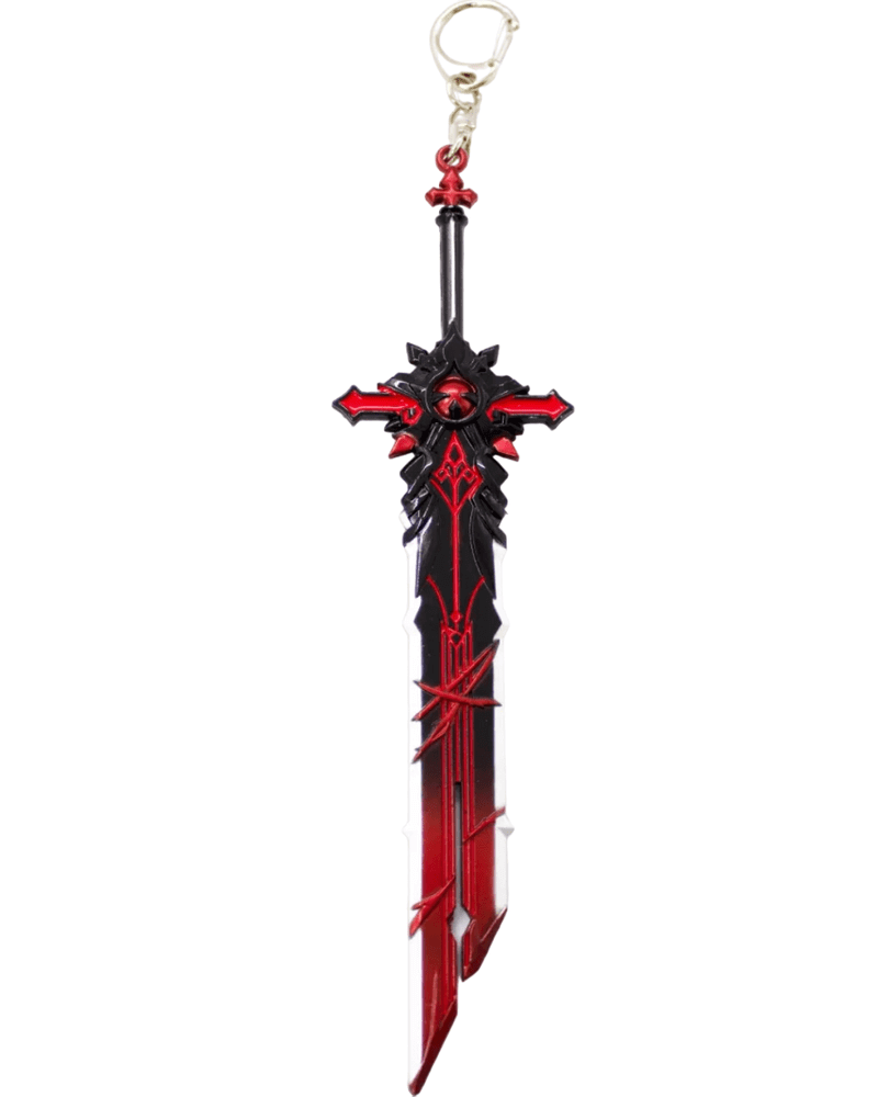 THE MEN THING KeyChains PERIPHERAL SWORD - Genshin Impact Anime Keychain | Game Xiao Cosplay Alloy Weapon Keychain for Men & Boy