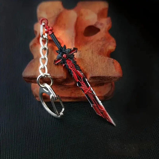 THE MEN THING KeyChains PERIPHERAL SWORD - Genshin Impact Anime Keychain | Game Xiao Cosplay Alloy Weapon Keychain for Men & Boy