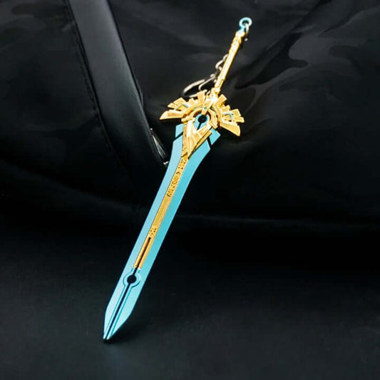 THE MEN THING KeyChains PRIDE SWORD - Genshin Impact Anime Keychain | Game Xiao Cosplay Alloy Weapon Keychain for Men & Boy