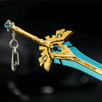 THE MEN THING KeyChains PRIDE SWORD - Genshin Impact Anime Keychain | Game Xiao Cosplay Alloy Weapon Keychain for Men & Boy