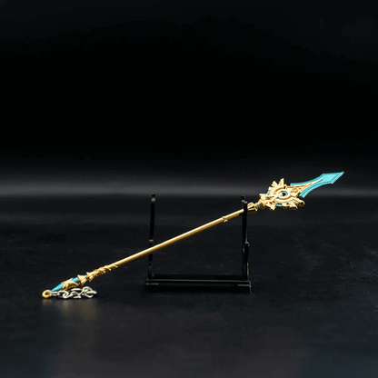 THE MEN THING KeyChains SKYWARD SPINE - Genshin Impact Anime Keychain | Game Xiao Cosplay Alloy Weapon Keychain for Men & Boy