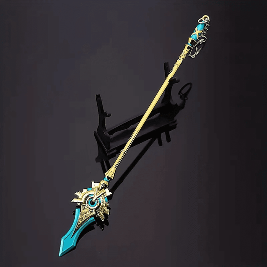 THE MEN THING KeyChains SKYWARD SPINE - Genshin Impact Anime Keychain | Game Xiao Cosplay Alloy Weapon Keychain for Men & Boy