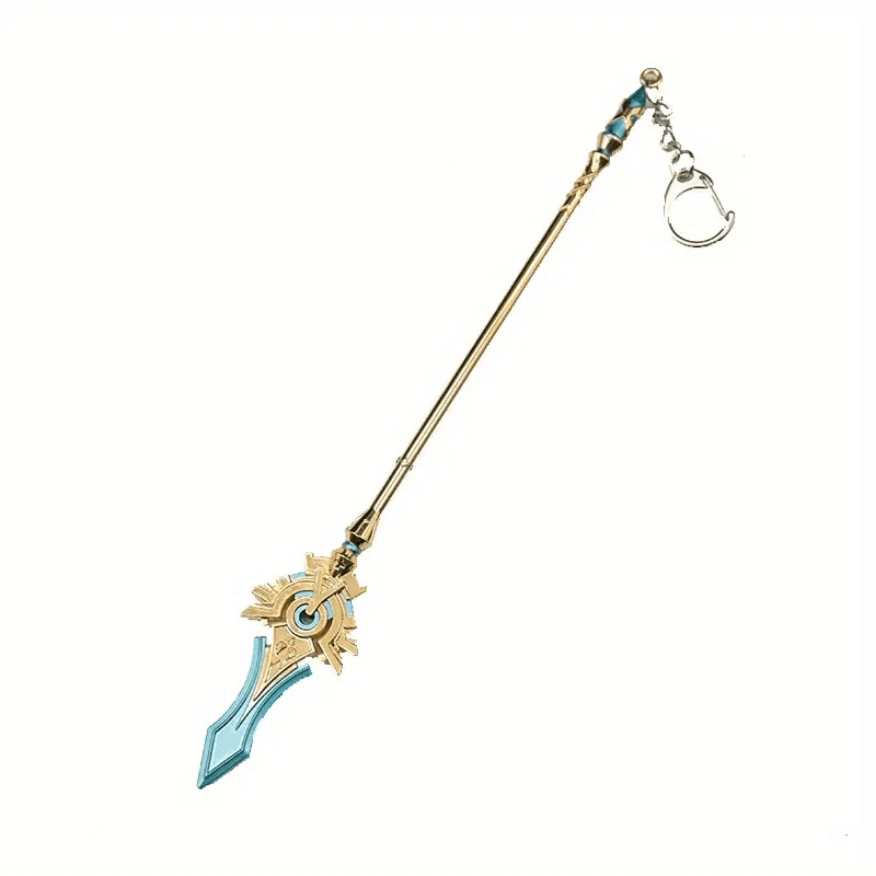 THE MEN THING KeyChains SKYWARD SPINE - Genshin Impact Anime Keychain | Game Xiao Cosplay Alloy Weapon Keychain for Men & Boy
