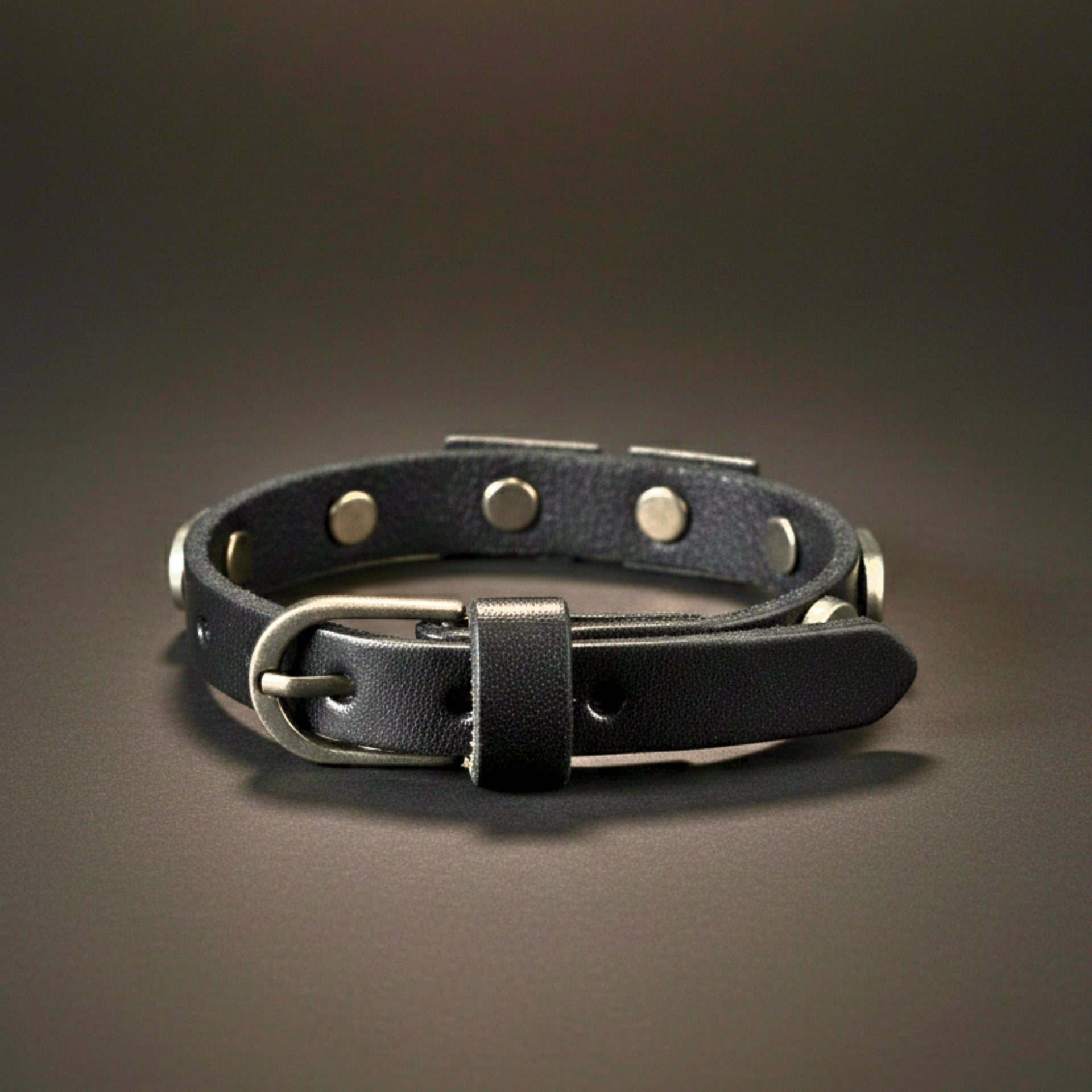 THE MEN THING Leather Bracelet DIESEL VALOR - 14mm Black Genuine Leather Adjustable Bracelet for Men & Boys (9.8 inch)