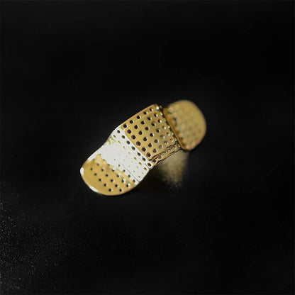 THE MEN THING Nose & Ear Ring NOSE BAND-AID - Gold Toned Fashion Nasal Clip, Nightclub  - No Holes Nose Clip, Nose Strip for Men and Boys (1 Pcs)