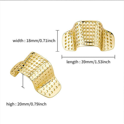 THE MEN THING Nose & Ear Ring NOSE BAND-AID - Gold Toned Fashion Nasal Clip, Nightclub  - No Holes Nose Clip, Nose Strip for Men and Boys (1 Pcs)
