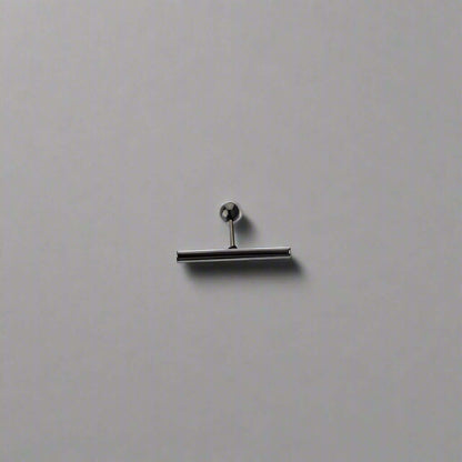 THE MEN THING Nose & Ear Ring Pair  (Both Ears) T-SHAPED - Titanium Steel Stud Earrings for Men & Boys (2 Pcs)