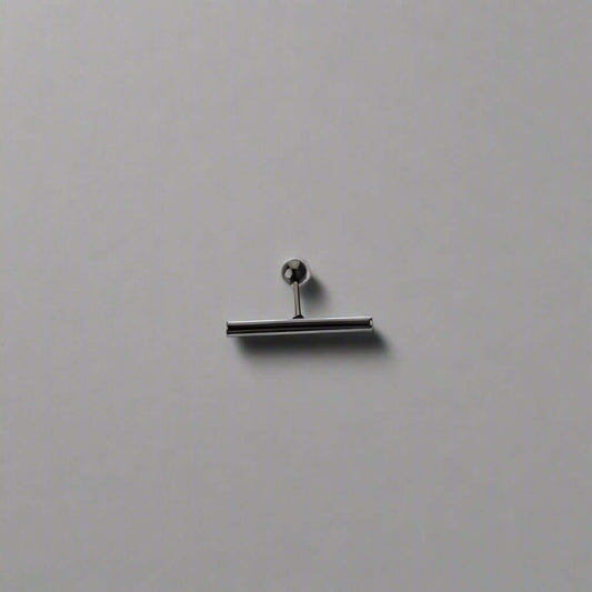 THE MEN THING Nose & Ear Ring Pair  (Both Ears) T-SHAPED - Titanium Steel Stud Earrings for Men & Boys (2 Pcs)