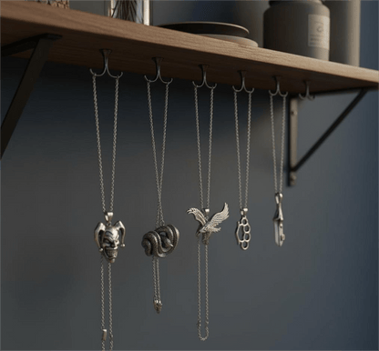 THE MEN THING Pack of 5 Alloy Pendants with 24 inch Stainless Steel Chains for Men & Boys