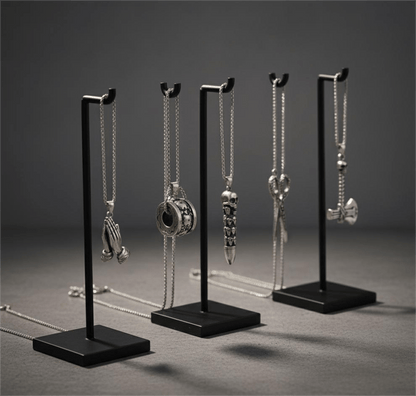 THE MEN THING Pack of 5 Alloy Pendants with 24 inch Stainless Steel Chains for Men & Boys
