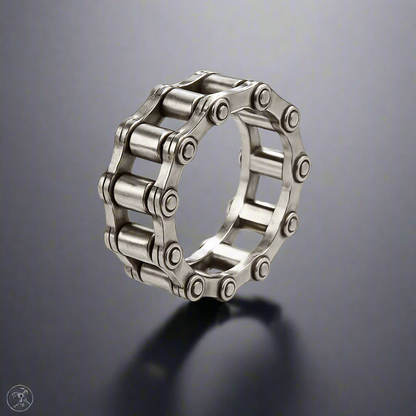 THE MEN THING Rings 16 METARION RING - Pure Stainless Steel Men’s Steel-Plated Ring – Statement Luxury Jewelry (Size : 16-22-27)