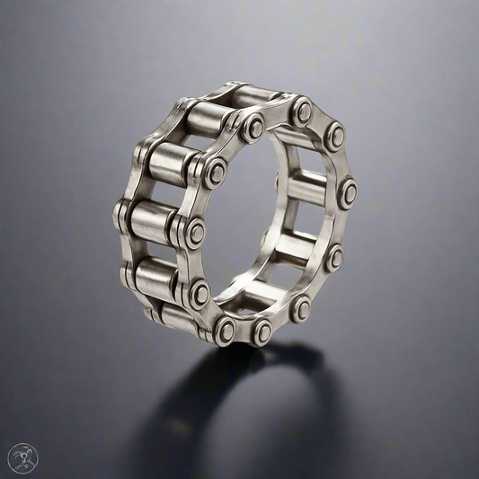 THE MEN THING Rings 16 METARION RING - Pure Stainless Steel Men’s Steel-Plated Ring – Statement Luxury Jewelry (Size : 16-22-27)