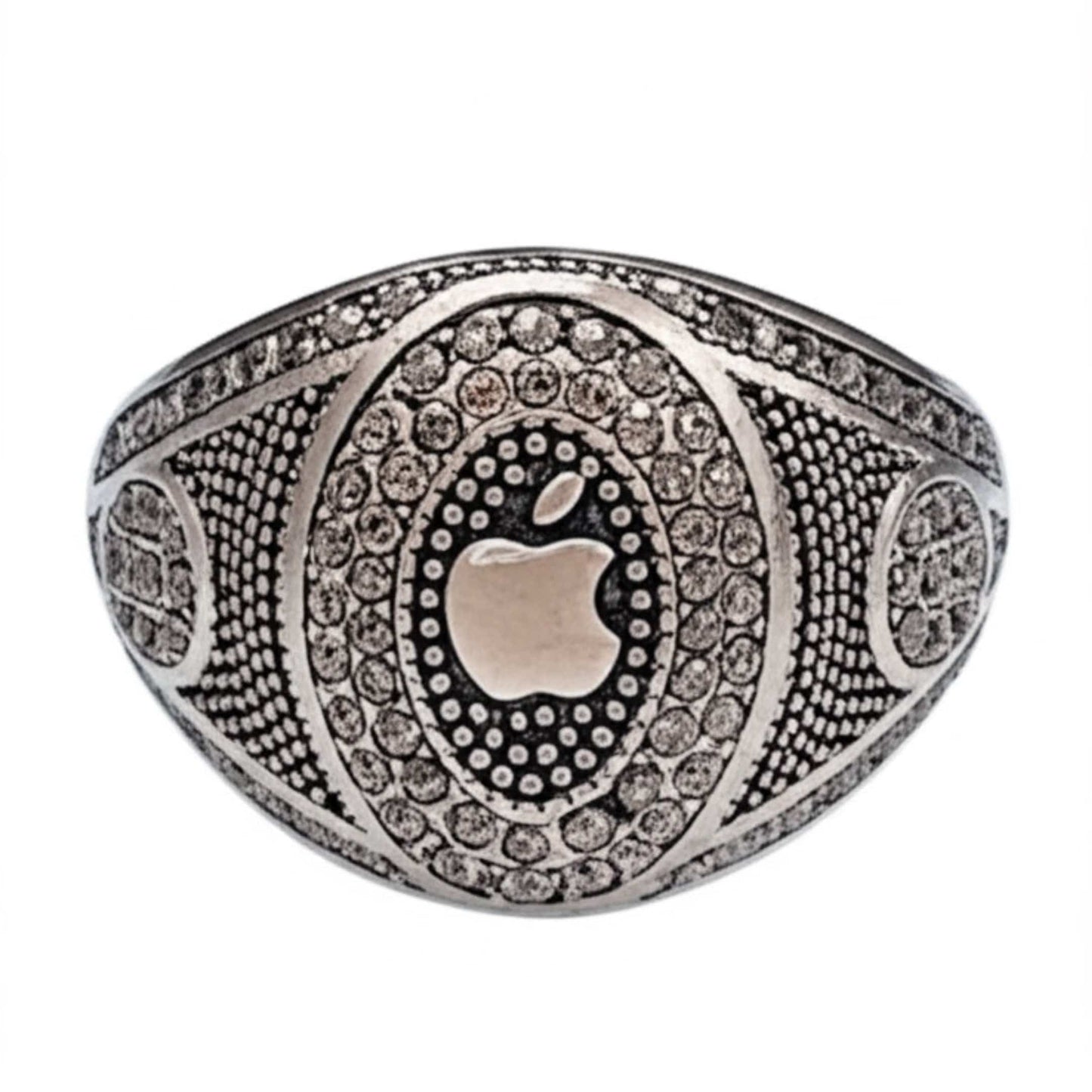 THE MEN THING Rings 19 Royal Series - CORE ICON RING - Pure Stainless Steel Men’s Steel-Plated Ring – Statement Luxury Jewelry (Size : 19-22-24)