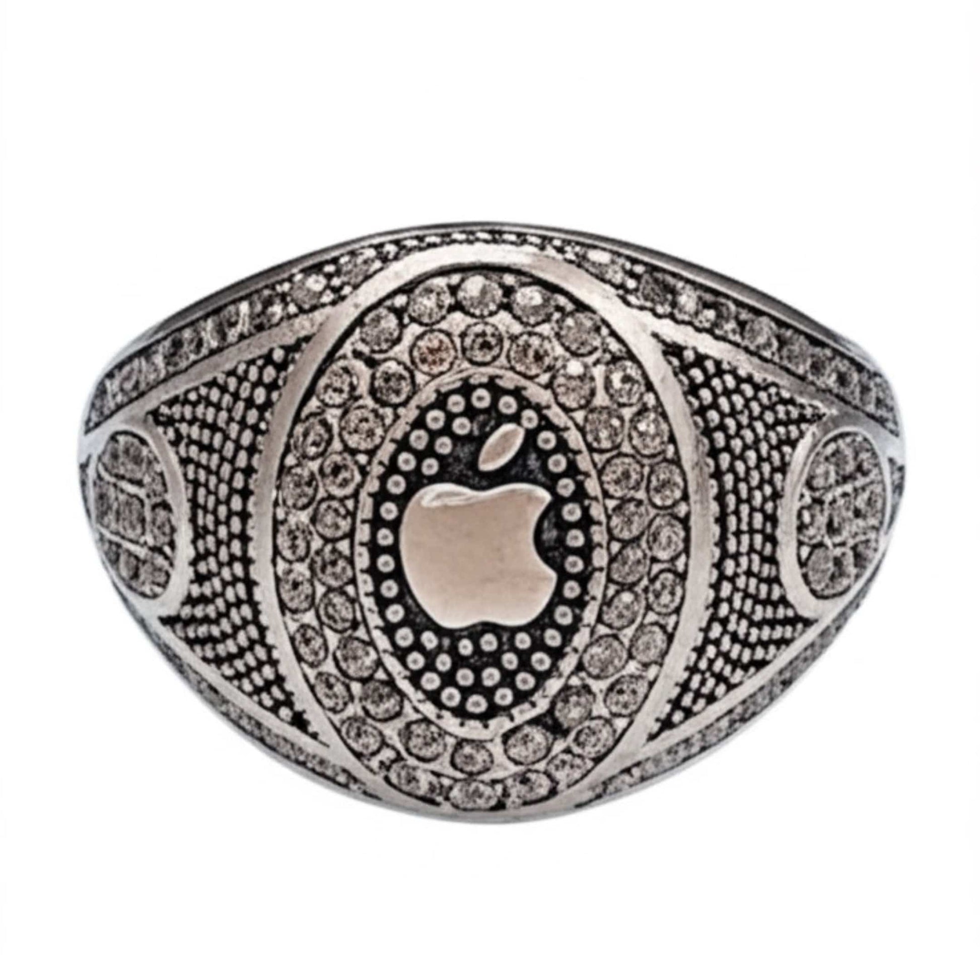 THE MEN THING Rings 19 Royal Series - CORE ICON RING - Pure Stainless Steel Men’s Steel-Plated Ring – Statement Luxury Jewelry (Size : 19-22-24)