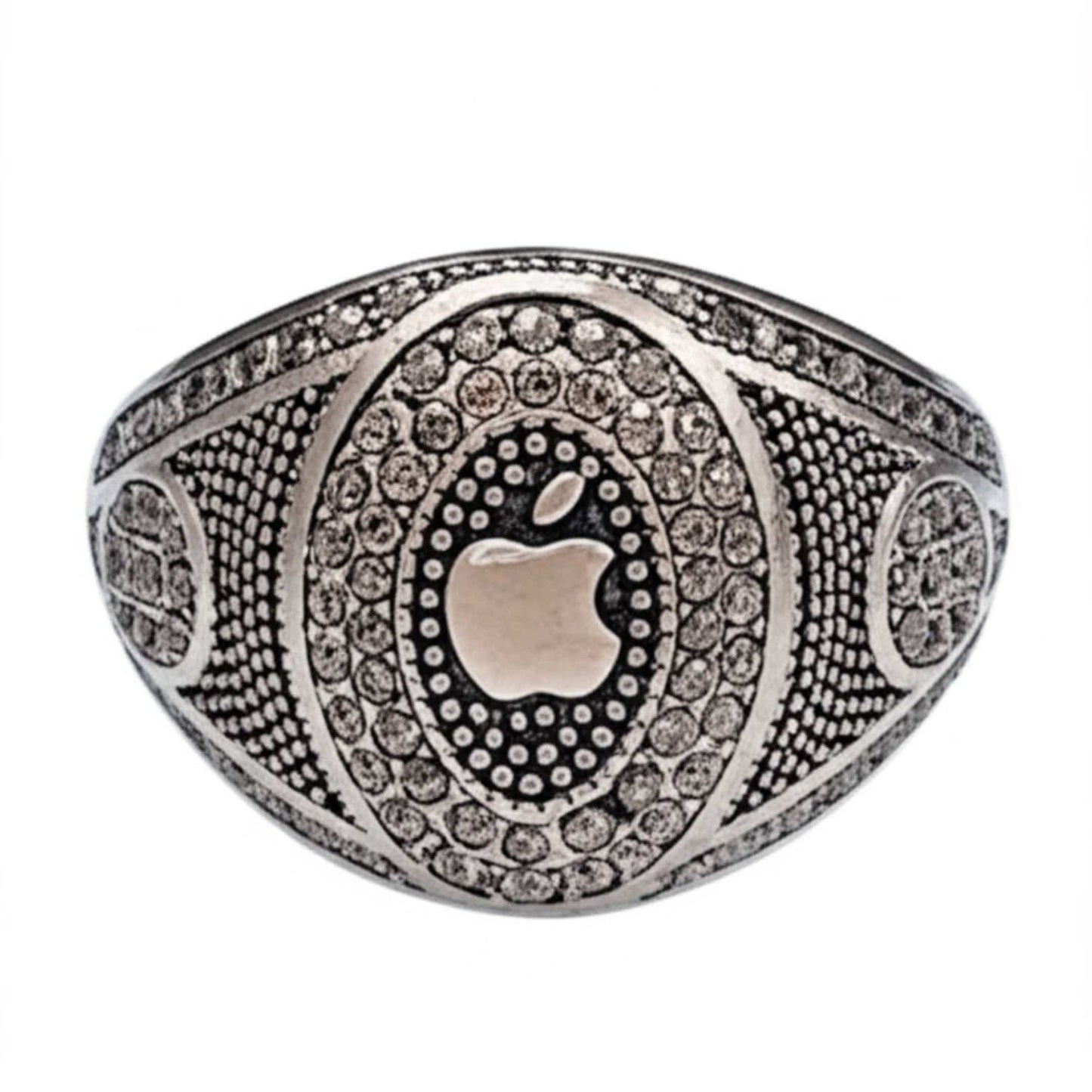 THE MEN THING Rings 19 Royal Series - CORE ICON RING - Pure Stainless Steel Men’s Steel-Plated Ring – Statement Luxury Jewelry (Size : 19-22-24)