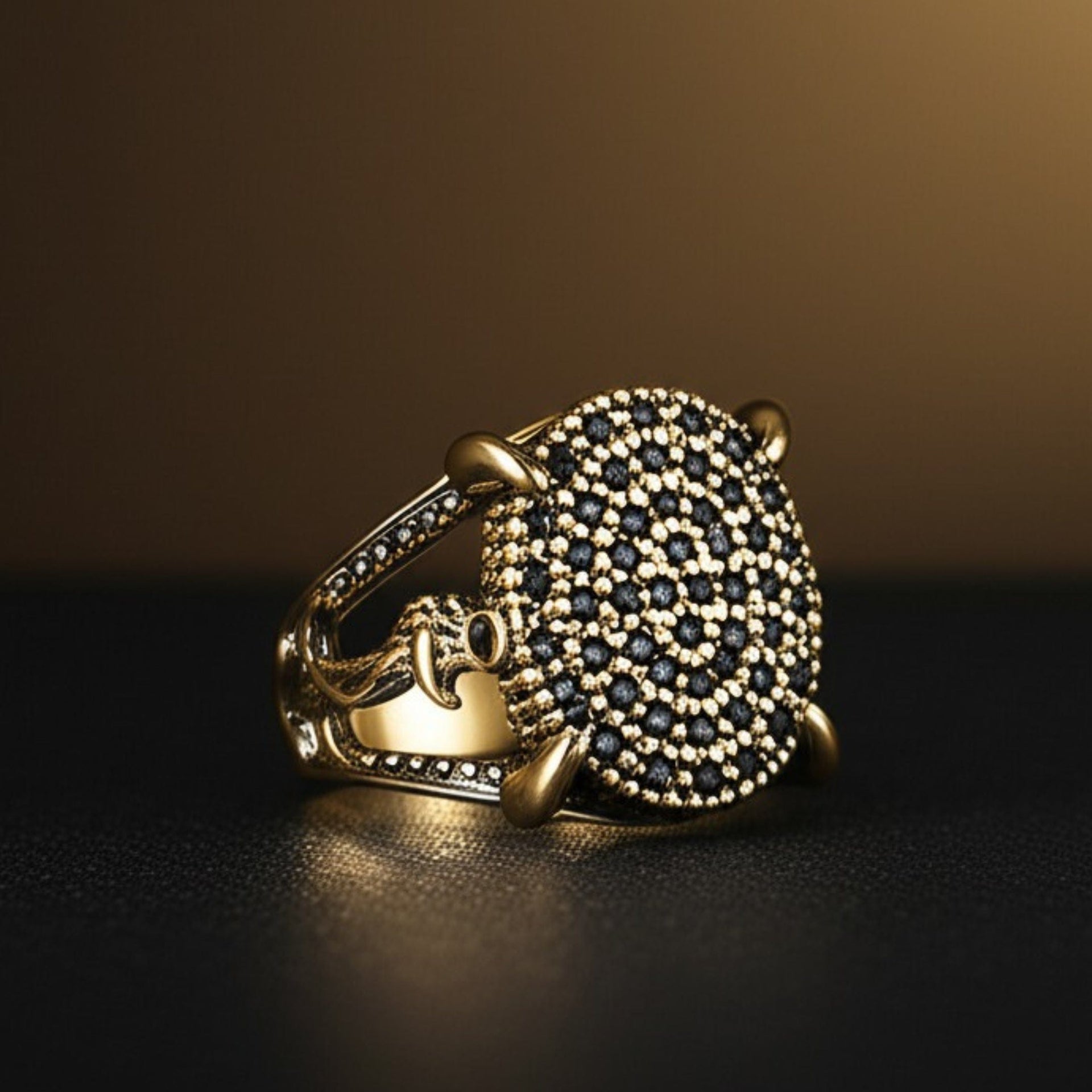 THE MEN THING Rings 27 Royal Series - THE DRAGONHOLD RING - Pure Stainless Steel Men’s Black-Steel-Plated Ring – Statement Luxury Jewelry (Size : 27)