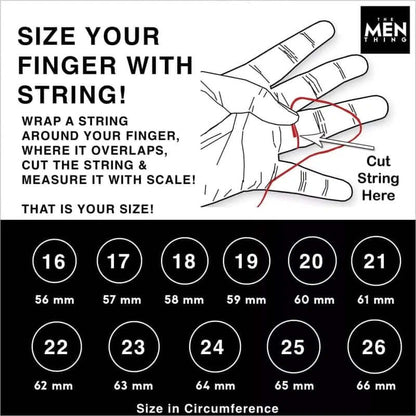 THE MEN THING Rings FIVE VIKING KING - Pure Stainless Steel  Ring for Men (Size : 17,20,26)