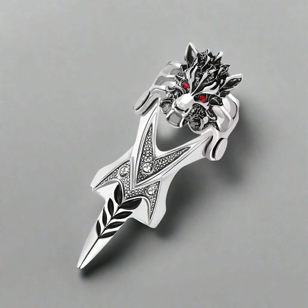 THE MEN THING Rings FURIOUS-REDEYE - Gothic Wolf Knuckle Joint Full Finger Ring for Men & Boys
