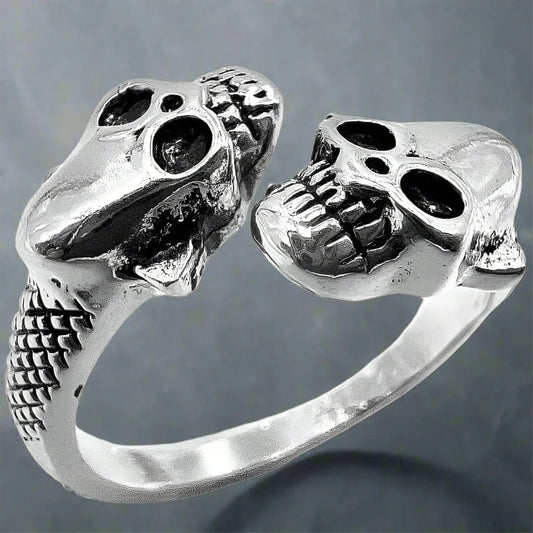 THE MEN THING Rings GRIMHUG - Alloy Adjustable Vintage Ring, American trending Style for Men & Boys