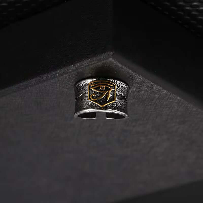 THE MEN THING Rings HORUS EYE OF GOD - Copper Adjustable Ring for Men and Boys