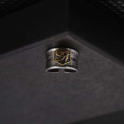 THE MEN THING Rings HORUS EYE OF GOD - Copper Adjustable Ring for Men and Boys