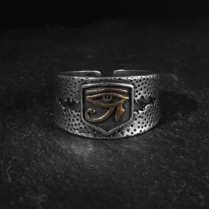 THE MEN THING Rings HORUS EYE OF GOD - Copper Adjustable Ring for Men and Boys