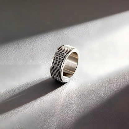 THE MEN THING Rings KRYOS - 10mm Pure Titanium Steel Ring for Men & Boys