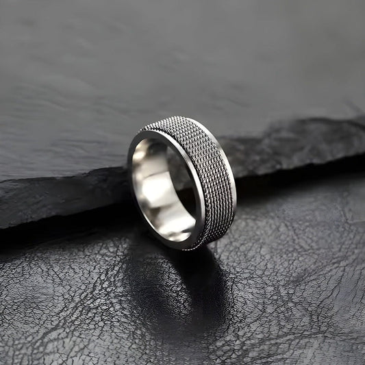 THE MEN THING Rings KRYOS - 10mm Pure Titanium Steel Ring for Men & Boys